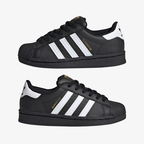 preschool adidas superstar (black/white)