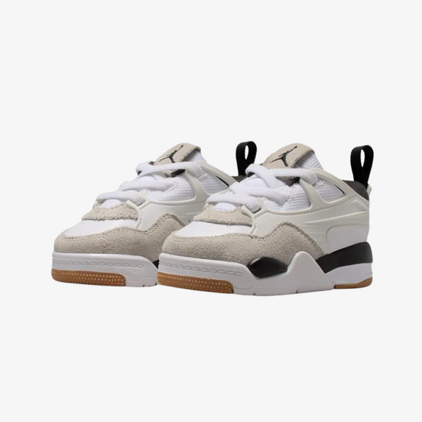 toddler jordan 4 rm (white/black)