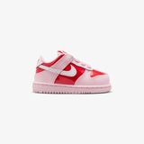 toddler nike dunk low (pink foam/summit white)