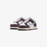 toddler nike dunk low se (white/glacier blue)