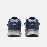 mens new balance made in the usa 990v4 core (navy/silver)