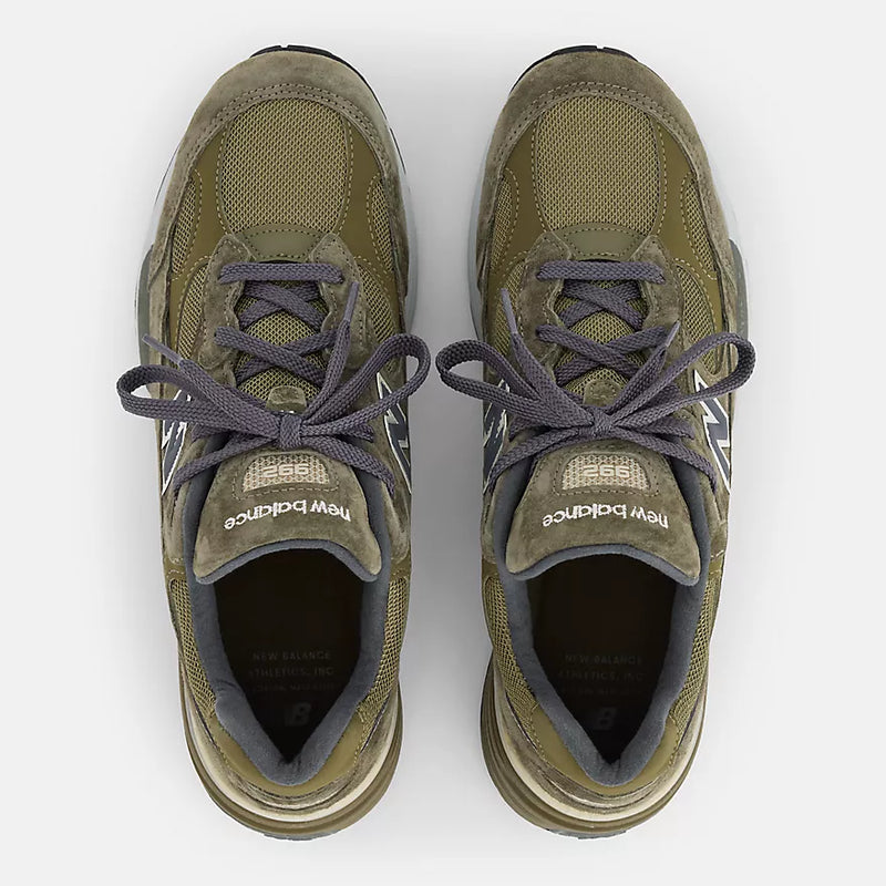 mens new balance 992 (dark camo/covert green)