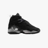 gradeschool jordan 8 retro chrome (black/white-lt graphite)