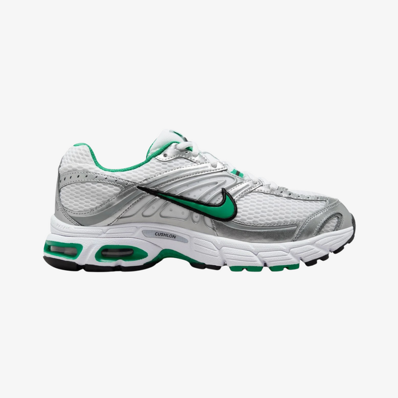 womens nike air max moto 2k (white/stadium green)