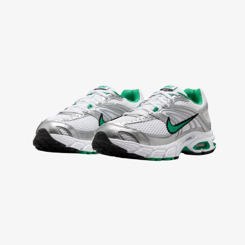 womens nike air max moto 2k (white/stadium green)