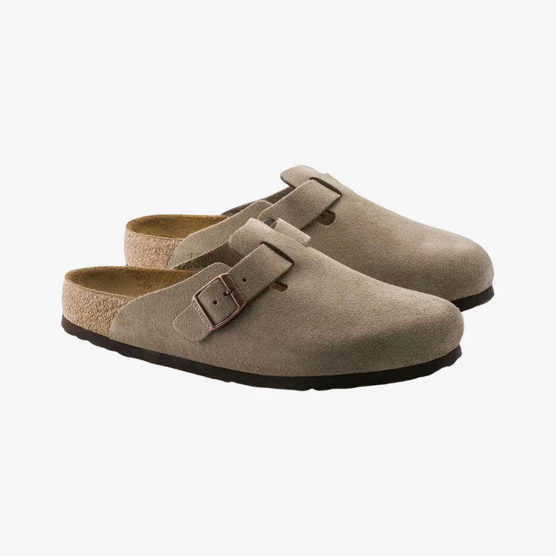 womens birkenstock boston bs (taupe)