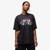 womens jordan oversized butterfly s/s tee (black)