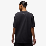 womens jordan oversized butterfly s/s tee (black)