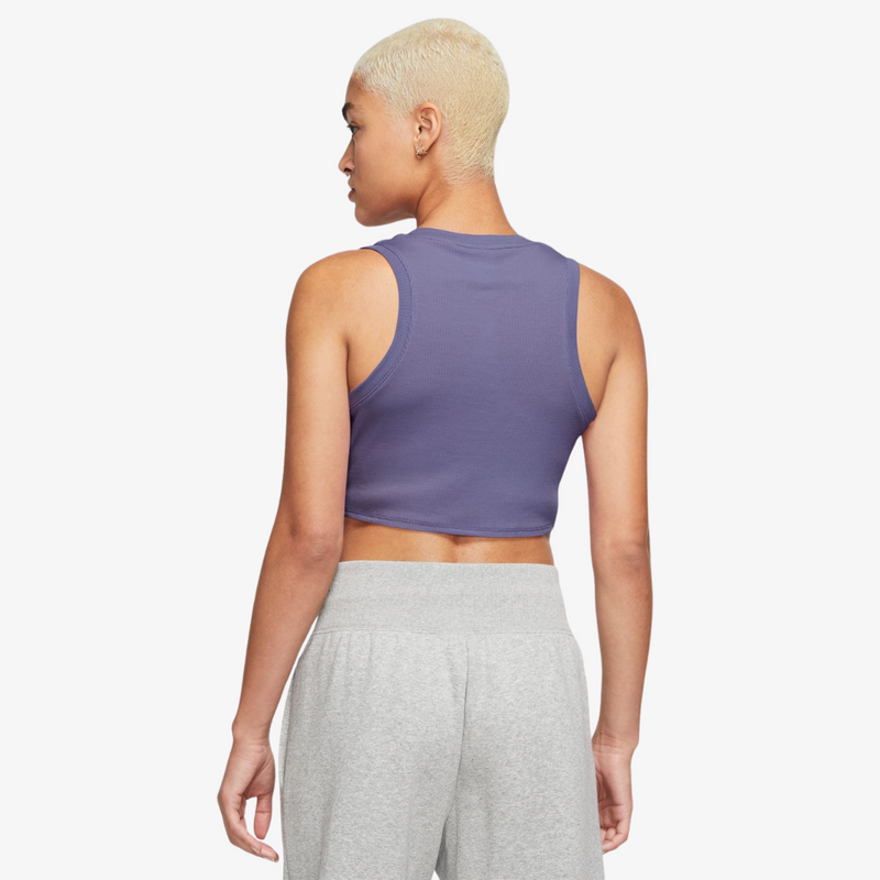 womens nike sportswear chill knit top (dusty amethyst)