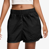 womens nike sportswear chill poplin short (black)