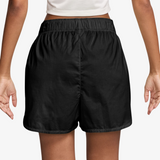 womens nike sportswear chill poplin short (black)