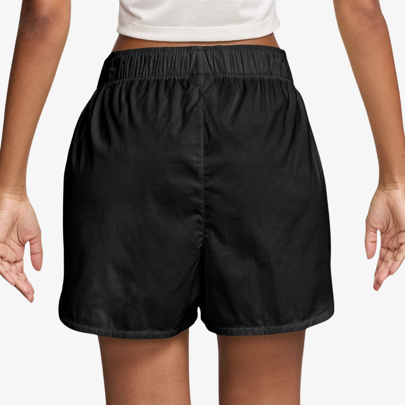 womens nike sportswear chill poplin short (black)