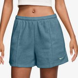 womens nike sportswear chill terry short (smokey blue)