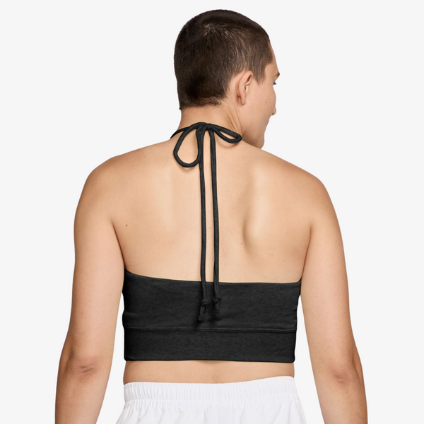 womens nike sportswear chill terry top (black)