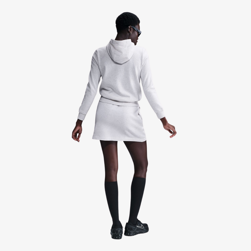 womens nike sportswear club fleece short (grey)