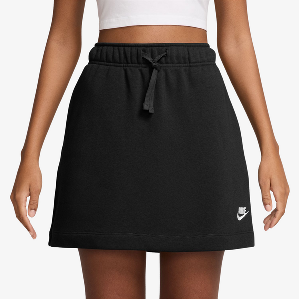 womens nike sportswear club fleece skirt (black)