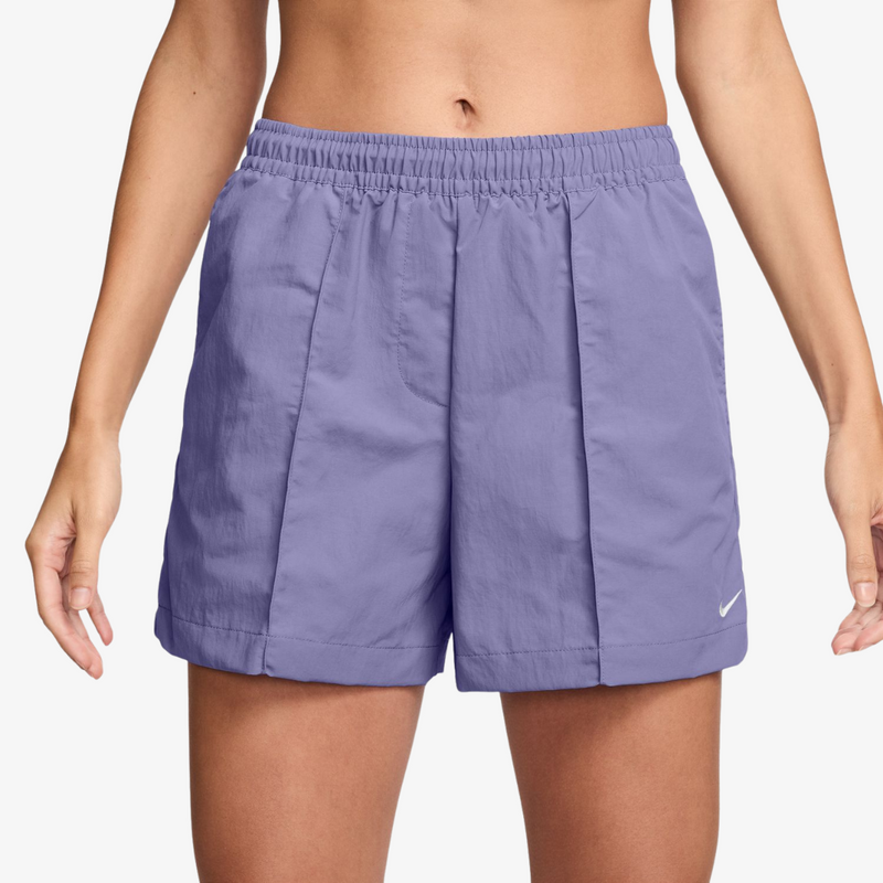 womens nike sportswear nylon short (dusty amethyst)