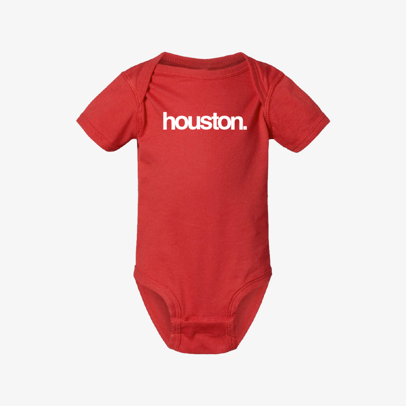 toddler premiumgoods. houston. onesie s/s (red/white)