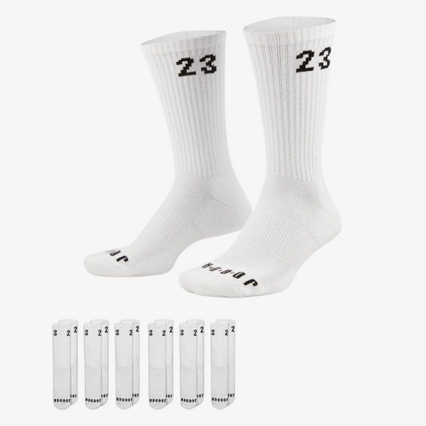 mens jordan essentials crew socks (white)