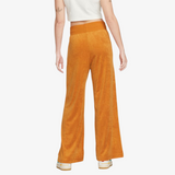 womens nike sportswear high-waisted wide-leg terry pants (desert ochre/citron tint)