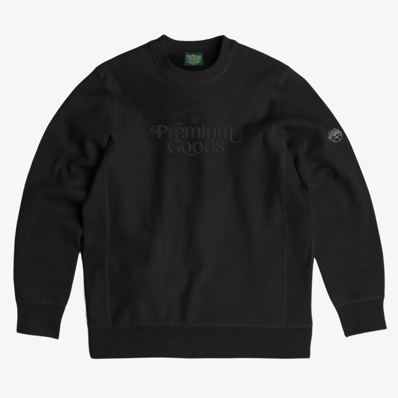 premiumgoods. you deserve it crewneck (black)